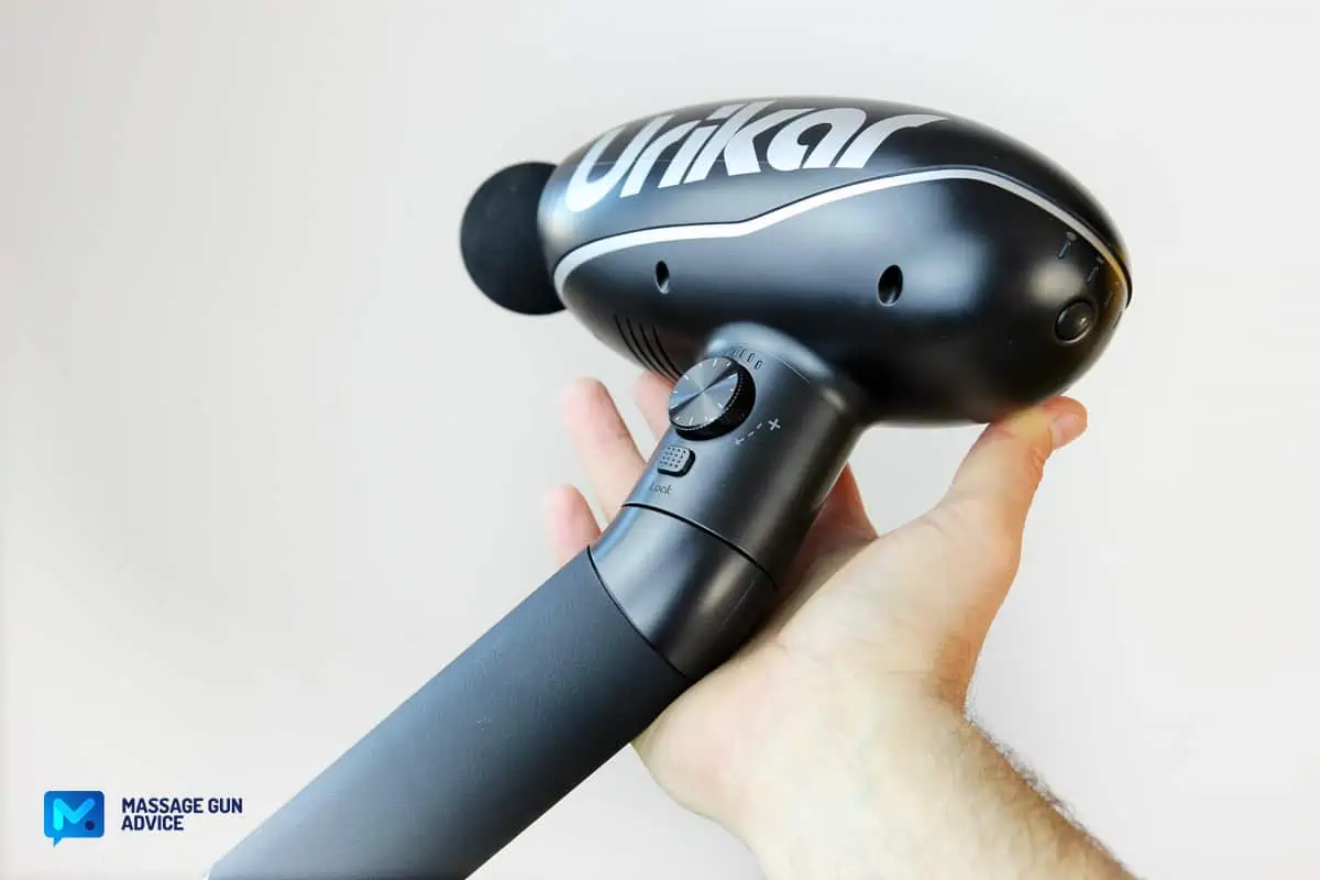 Urikar Pro 2 Heated Deep Tissue Muscle Massage Gun with Rotating Handle