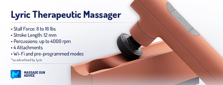 Lyric Therapeutic Massager features