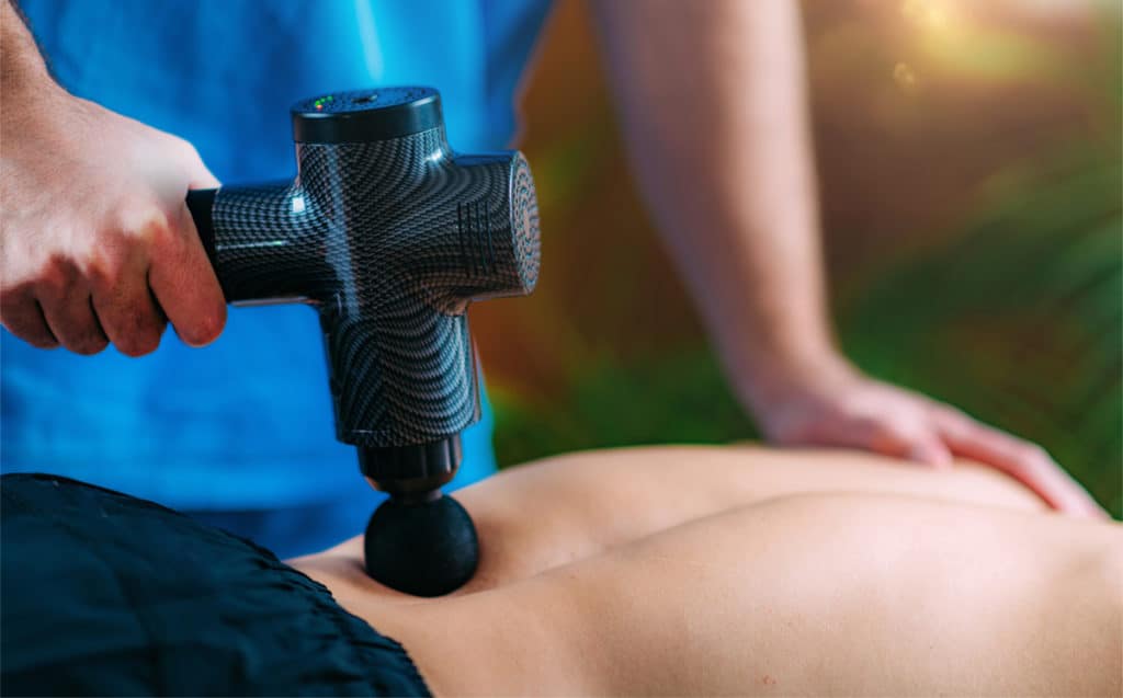 is a massage gun good for back pain