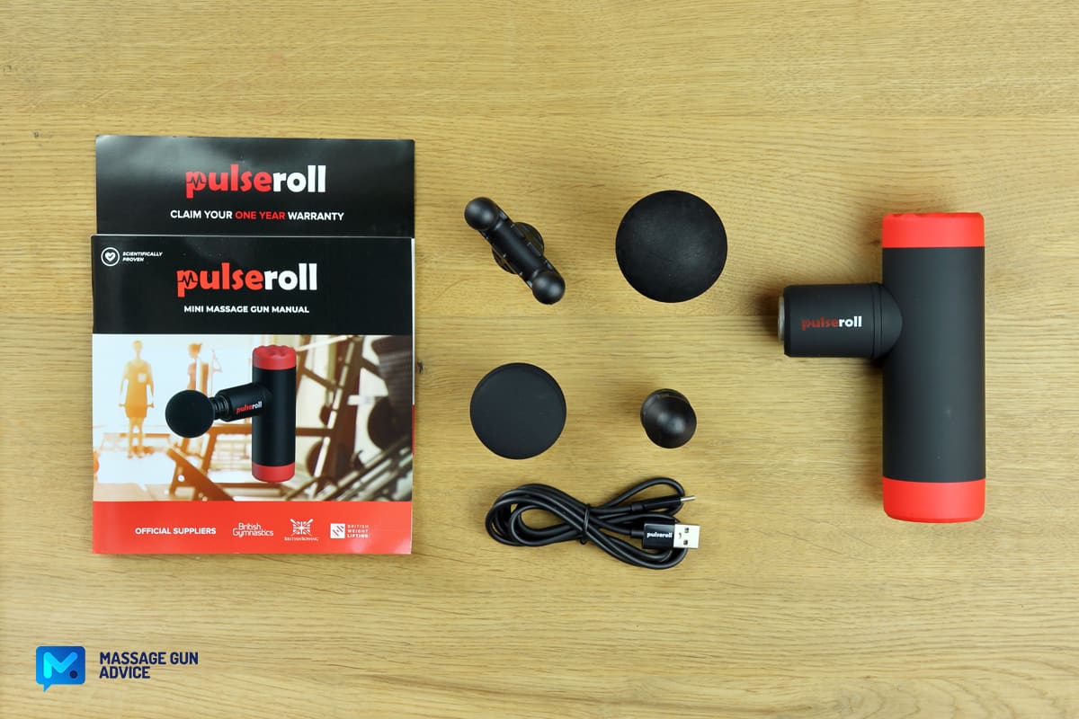 pulseroll massager mini what is included