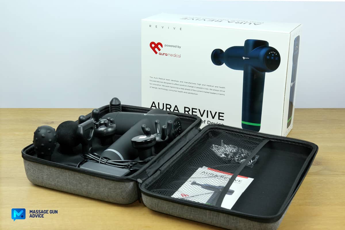 Aura Revive Box And Open Case With Massager