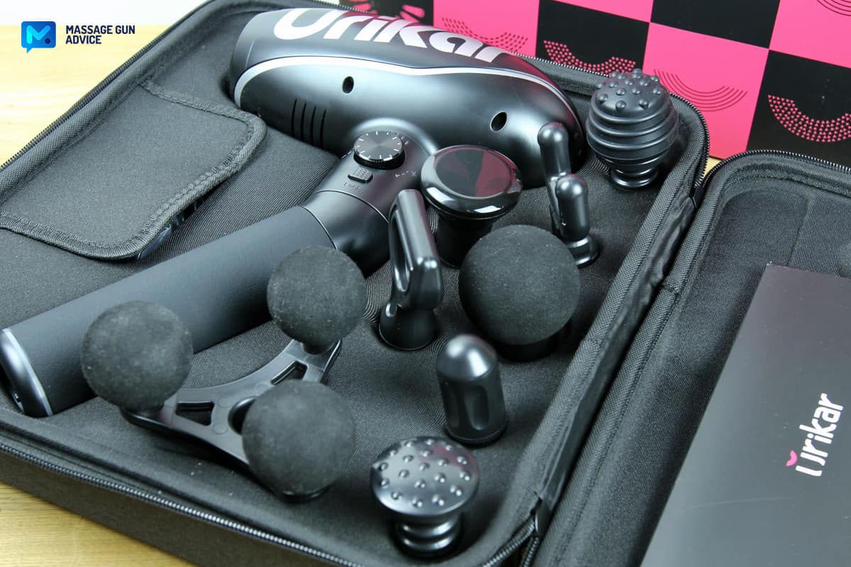 Urikar Pro 2 Massager And Attachments Inside Carrying Case
