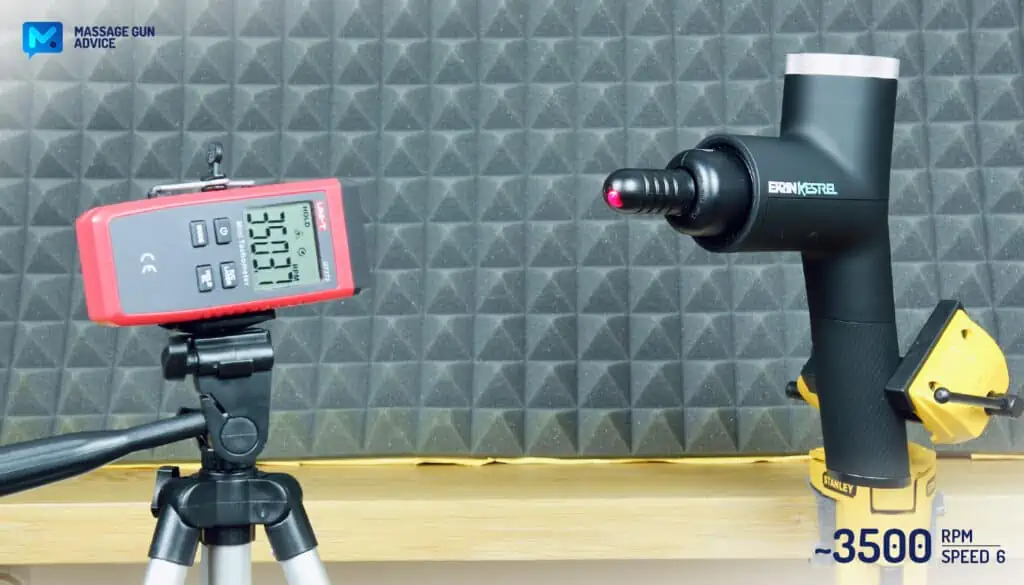 Ekrin Kestrel massage gun; Percussions Speed 6