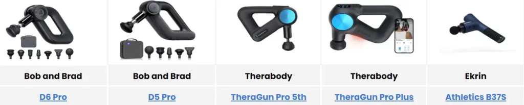 strong Massage Guns + more gentle bob and brad D5 pro 