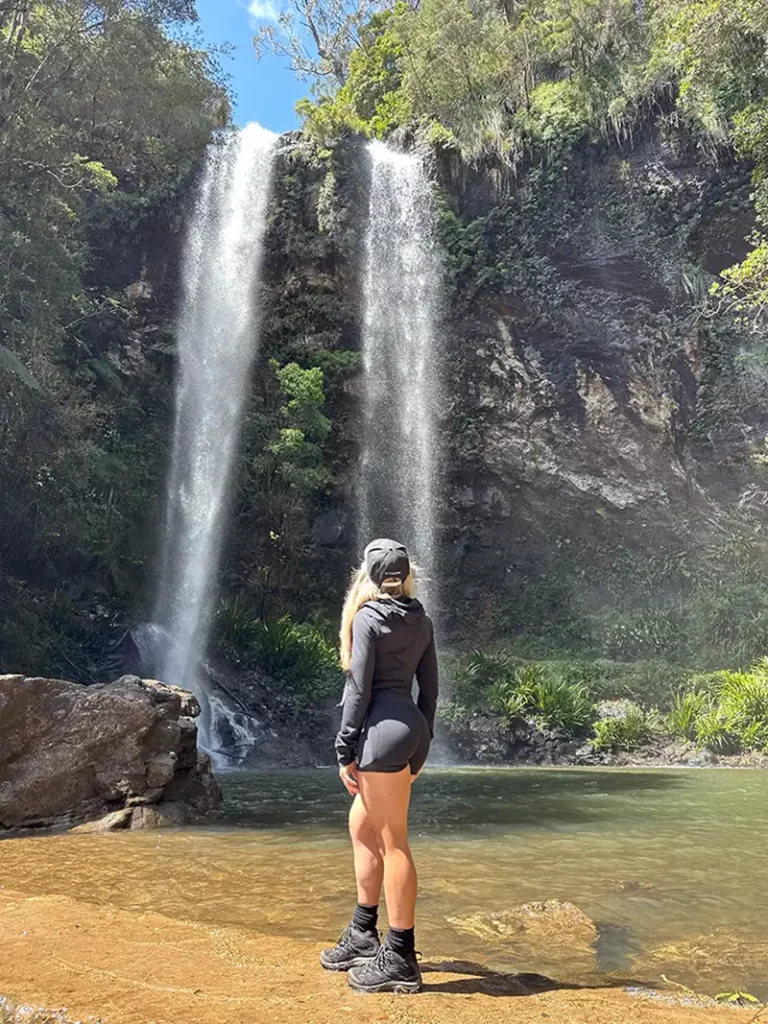 Heidi In Front Of A Water Fall B